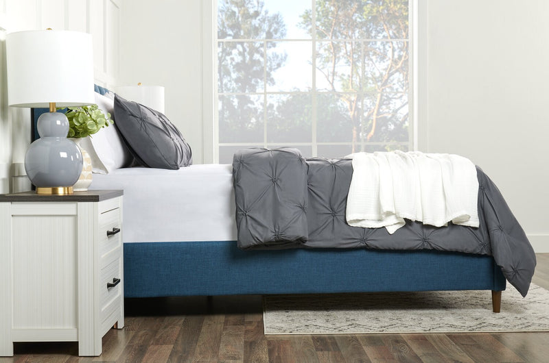 Couverture Veranda & Grove en coton à 4 couches pour très grand lit - blanche