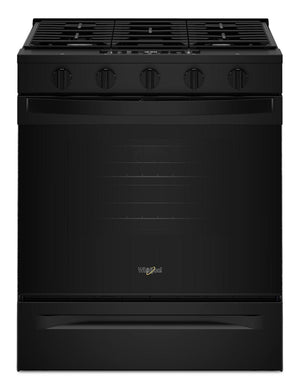 Cuisinière à gaz Whirlpool de 5 pi³ et de 30 po avec cuisson à air - noire - WSGS5030SB