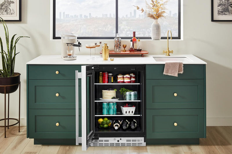 Réfrigérateur KitchenAid de 24 po sous le comptoir avec touches métalliques - acier inoxydable PrintShieldMC - KURL524SPS