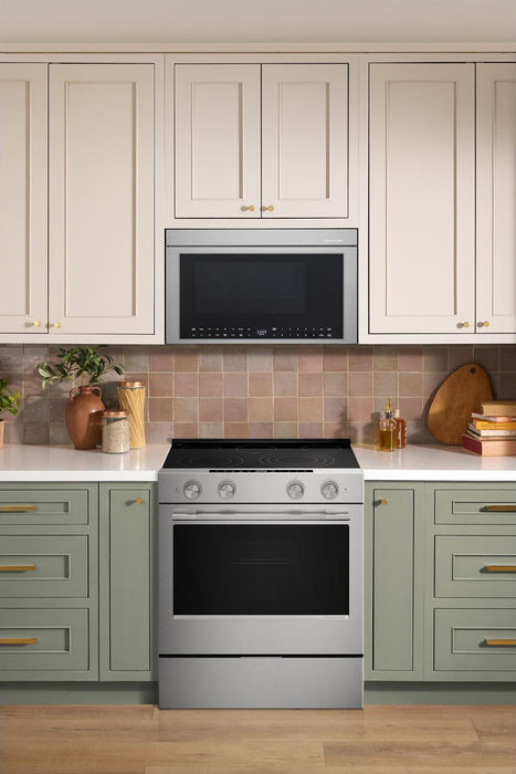 Cuisinière électrique KitchenAid de 5,3 pi³ et de 30 po - acier inoxydable résistant aux traces de doigts - YKSES530SPS