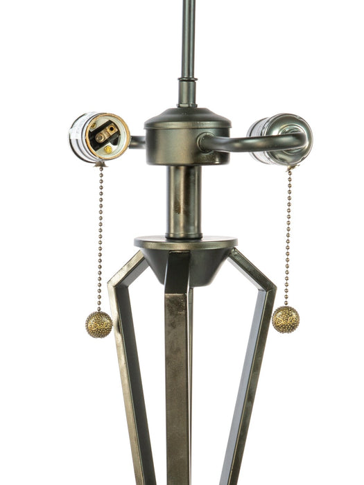 Lampe de table Celeste de 22,5 po de style Tiffany avec verre soufflé à la main