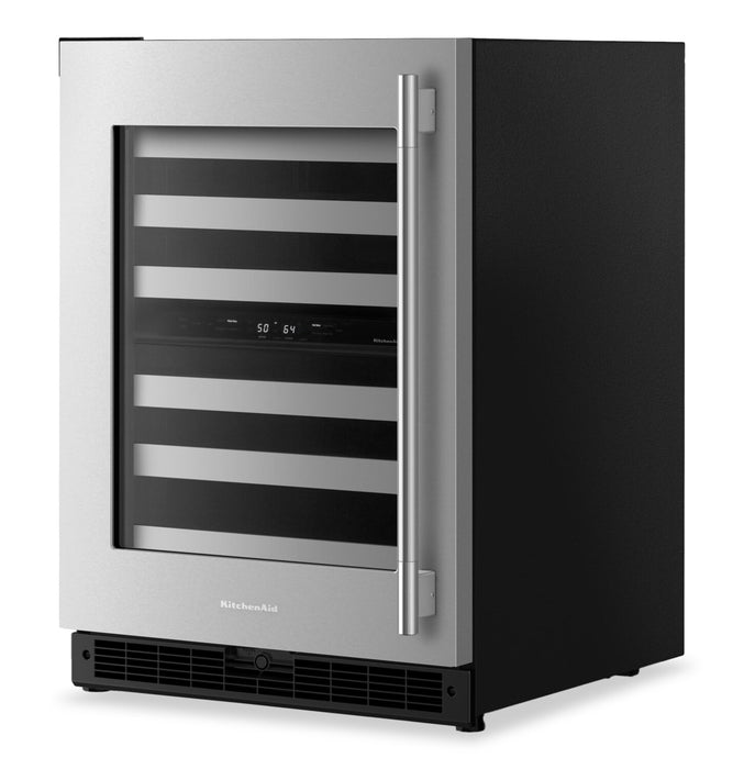 Refroidisseur à vin KitchenAid de 24 po sous le comptoir - acier inoxydable - KUWL324SSB