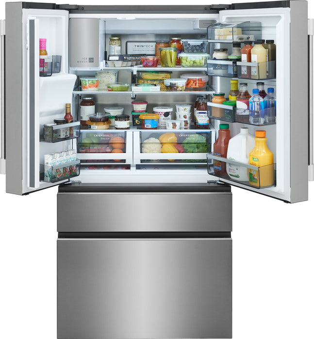 Réfrigérateur 4 portes Frigidaire Professional de 21 pi3 de profondeur comptoir à portes françaises - PRMC2290BF