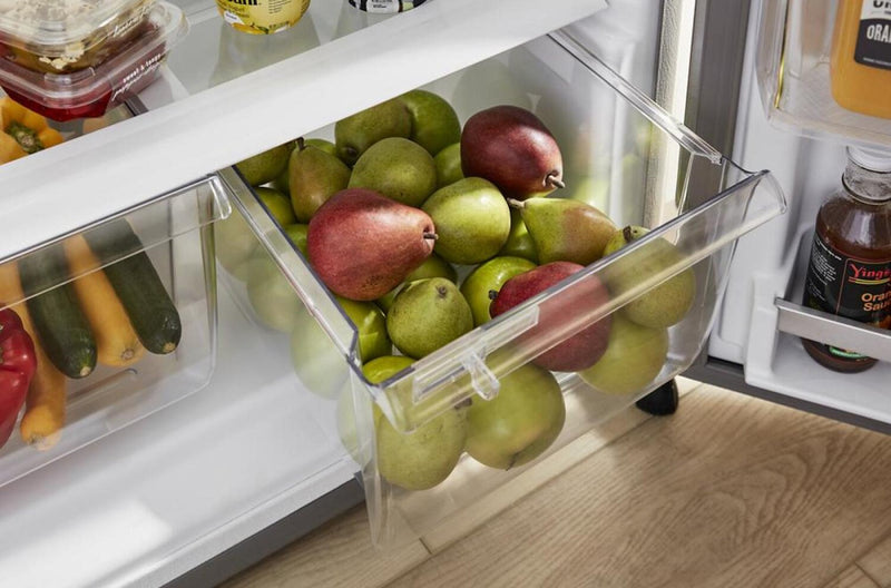 Réfrigérateur Whirlpool de 16,3 pi³ et de 28 po à congélateur supérieur - blanc - WRTX5328PW