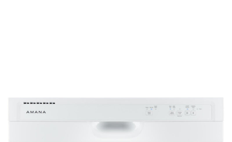 Lave-vaisselle Amana à 59 dBA de 24 po avec commandes à l’avant - blanc - ADFS2524RW