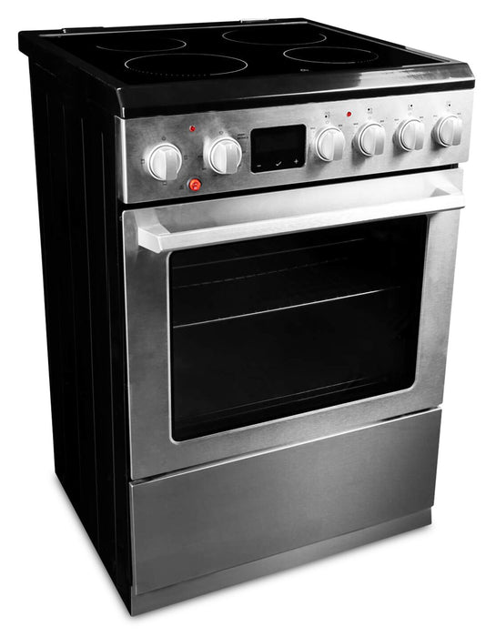 Cuisinière électrique Danby de 2,5 pi3 et de 24 po avec TruAirFry - acier inoxydable - DRCA240BSSC