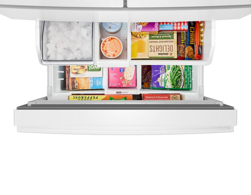 Réfrigérateur Whirlpool de 36 po et de 30 pi3 à portes françaises - blanc - WRMF3336SW