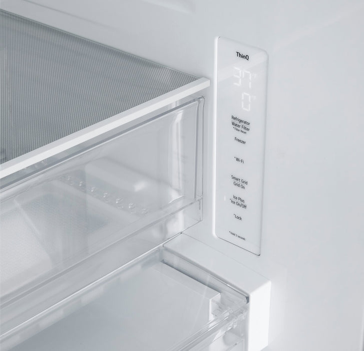 Réfrigérateur LG de 33 po et de 25 pi³ à portes françaises avec machine à glaçons double - acier inoxydable - LF25S6330S