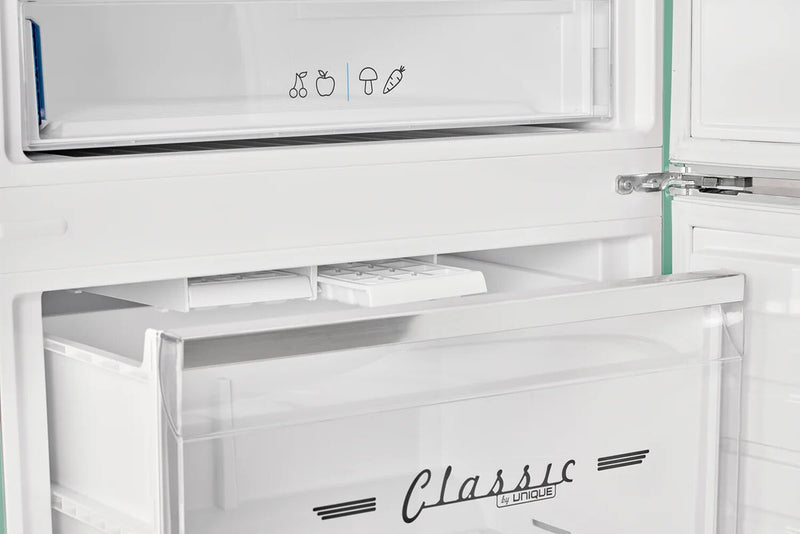 Réfrigérateur Classic Rétro d’Unique de 28 po et de 17 pi3 à congélateur inférieur - turquoise - UNQ-455L T AC