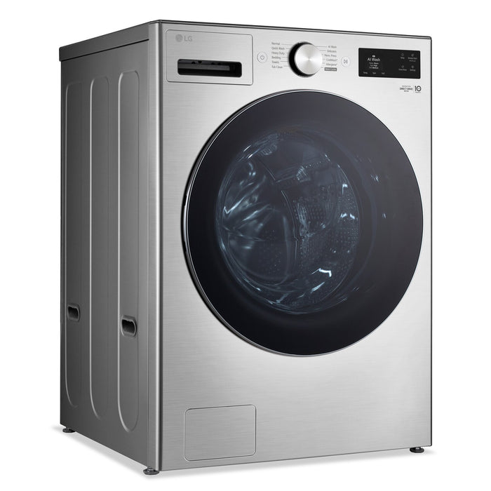 Laveuse à la vapeur intelligente haute efficacité LG à chargement frontal de 5,8 pi3 - acier graphite - WM5800HVA