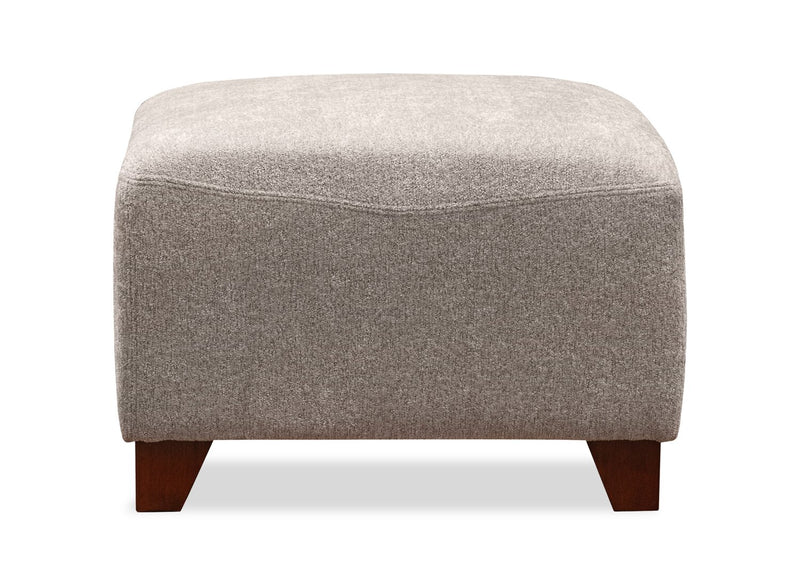 Pouf Zello de 22, po en tissu d'apparence lin - Lin