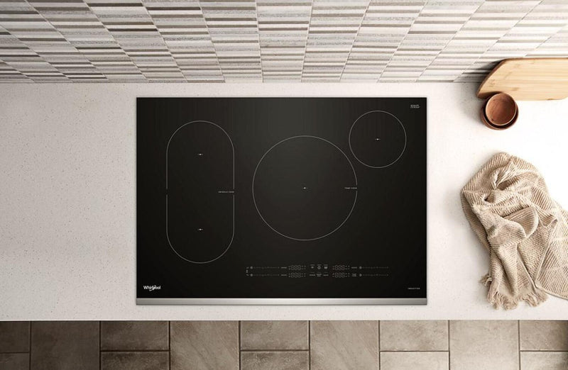 Surface de cuisson à induction Whirlpool de 30 po à 4 éléments - acier inoxydable - WCIT7030SS