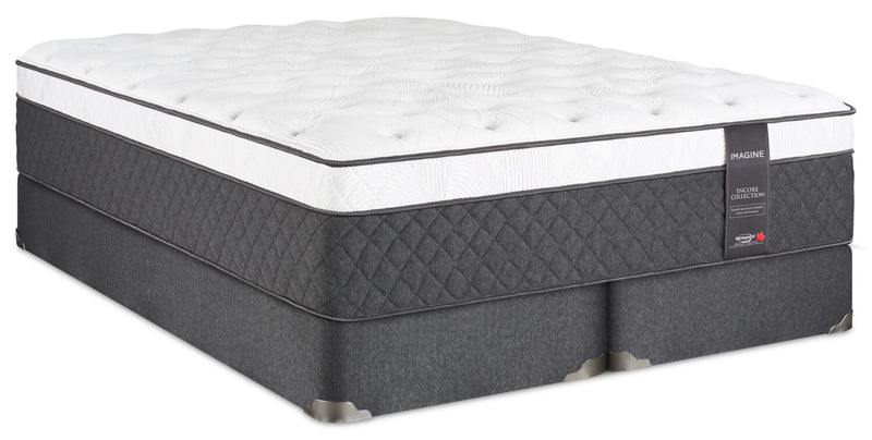 Ensemble matelas moelleux à Euro-plateau Encore Imagine de Springwall pour très grand lit 