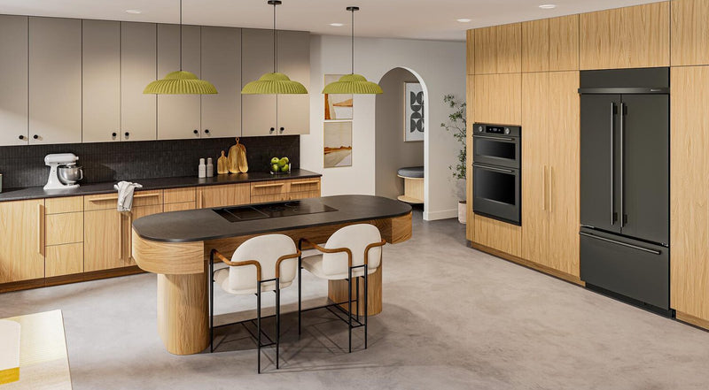 Réfrigérateur KitchenAid de 20,8 pi3 et de 36 po à portes françaises à congélateur inférieur - minerai noir - KBFN536SBE