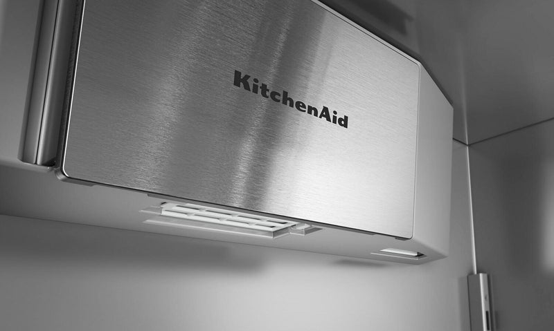 Réfrigérateur KitchenAid de 20,8 pi3 et de 36 po à portes françaises à congélateur inférieur - acier inoxydable - KBFN536SPS