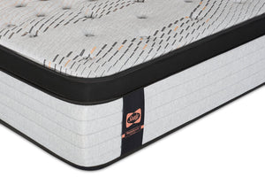 Matelas semi-ferme à Euro-plateau Bronson PosturepedicMD Plus de série 1000 de Sealy pour très grand lit