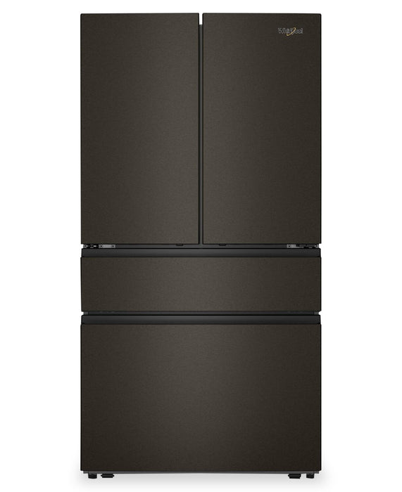Réfrigérateur Whirlpool de 30 pi3 et de 36 po à portes françaises - acier inoxydable noir résistant aux traces de doigts - WRMF3336SV