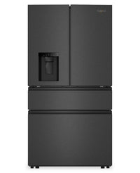  Réfrigérateur Whirlpool de 29 pi3 et de 36 po à portes françaises - acier inoxydable noir résistant aux traces de doigts - WRMF3536SV
