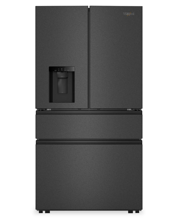 Réfrigérateur Whirlpool de 29 pi3 et de 36 po à portes françaises - acier inoxydable noir résistant aux traces de doigts - WRMF3536SV