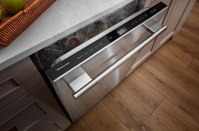 Lave-vaisselle KitchenAid de 24 po et de 47 dBA avec panier à ustensiles sur le troisième niveau - blanc - KDFS224SWH 