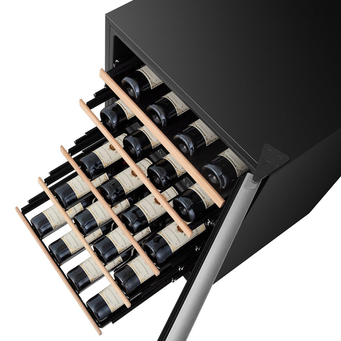 Refroidisseur à vin à 2 zones Hisense de 4,9 pi3 pour 46 bouteilles avec Wi-Fi - acier inoxydable - HWD046N6SS