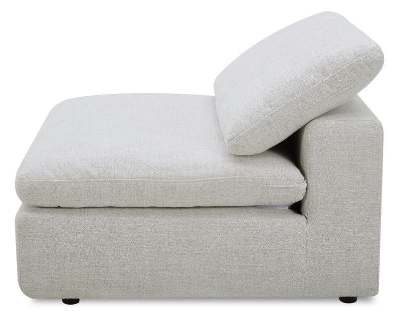 Sofa sectionnel à inclinaison électrique modulaire Sky 8 pièces en tissu avec coussins amovibles en duvet et plumes - blé Nathan