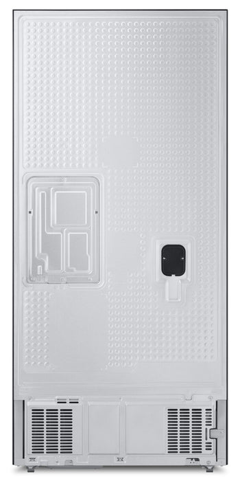 Réfrigérateur Samsung de 17,5 pi³ et de 33 po à portes françaises de profondeur Comptoir - noir caviar matté - RF18A5101MT/AA