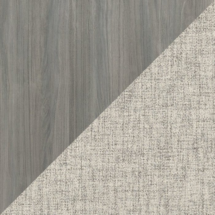 Ensemble de salle à manger Cove 5 pièces en mélamine avec table de 66 po (L), tiroirs de rangement et 4 chaises - gris