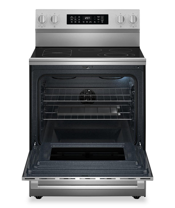 Cuisinière électrique Maytag de 5,3 pi3 et de 30 po avec friture à air sans préchauffage - acier inoxydable résistant aux traces de doigts - YMFES7030SZ