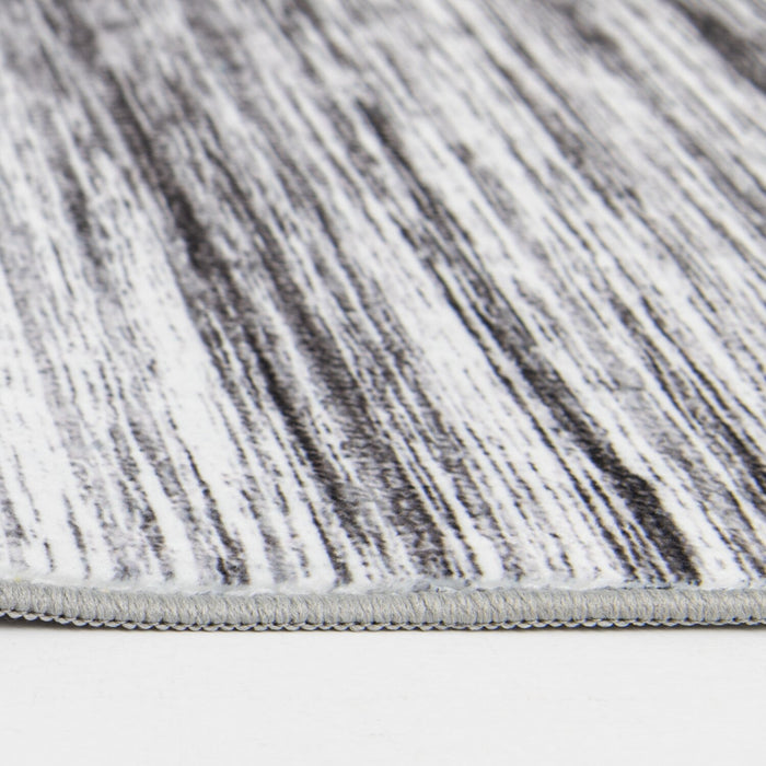 Carpette Ceren grise lavable - 5 pi x 7 pi