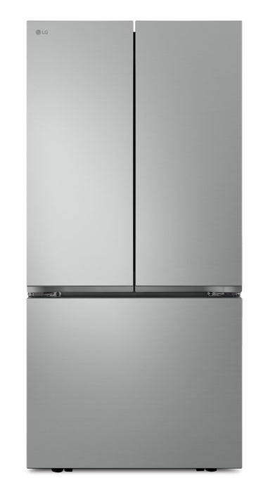 Réfrigérateur 3 portes LG de 21 pi3 et de 33 po à portes françaises - couleur argent Prime - LF21C6000V