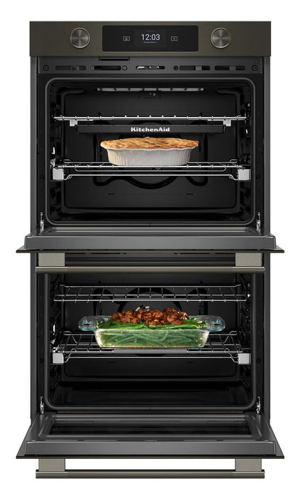 Four mural double intelligent électrique KitchenAid de 30 po - minerai noir - KOED730SBE