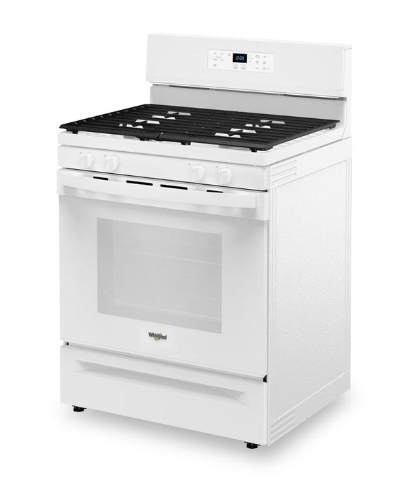 Cuisinière à gaz Whirlpool de 5,3 pi³ et de 30 po avec brûleur SpeedHeatMC - WFGS3530RW