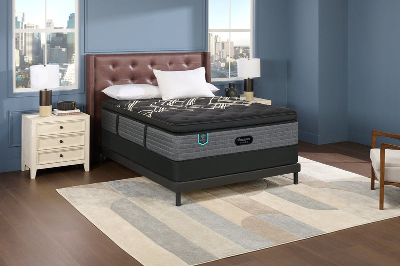 Matelas à Euro-plateau épais moelleux Royal Suite de série Hotel de Beautyrest BlackMD pour grand lit