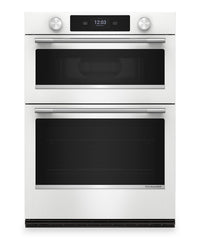  Four mural combiné intelligent électrique KitchenAid de 30 po - blanc - KOEC730SWH