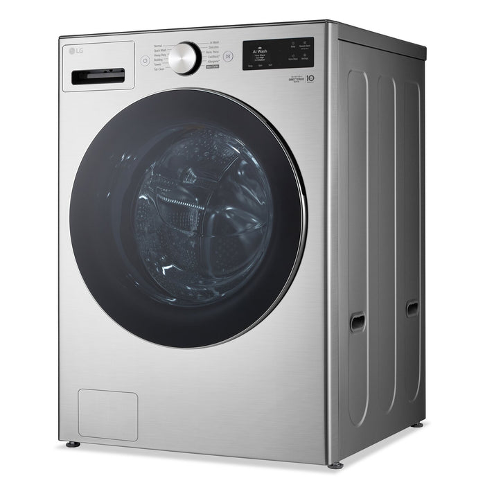Laveuse à la vapeur intelligente haute efficacité LG à chargement frontal de 5,8 pi3 - acier graphite - WM5800HVA