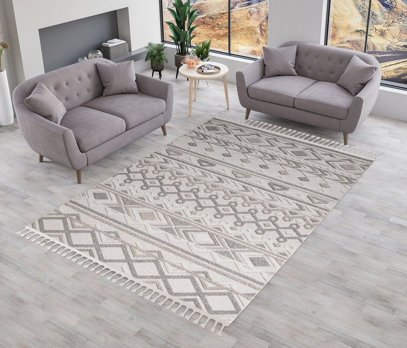 Carpette Kenji pour l’intérieur et pour l’extérieur - 5 pi 3 po x 7 pi 4 po