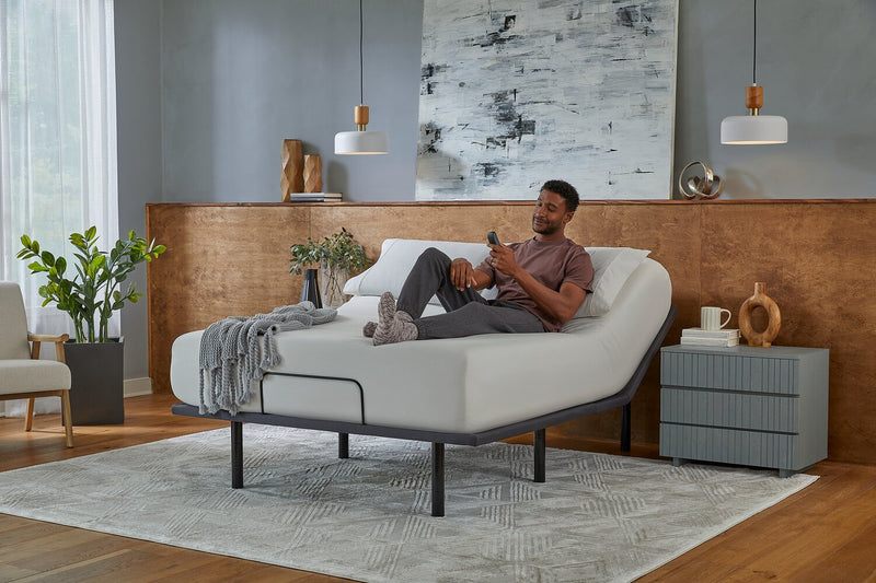 Base ajustable Baselogic Silver pour lit simple très long