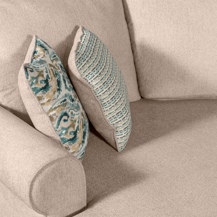 Sofa-lit sectionnel enveloppant de gauche Haven de Scott Living 3 pièces en tissu de chenille - taupe 