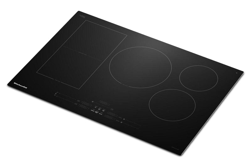 Surface de cuisson à induction KitchenAid de 30 po à 5 éléments - noire - KCIT730SBL