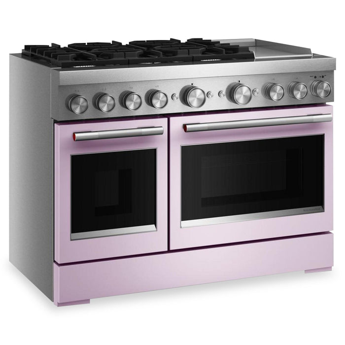 Cuisinière hybride KitchenAid de 6,3 pi³ à 6 brûleurs avec plaque chauffante - fleurs sauvages - KFDD948SWF