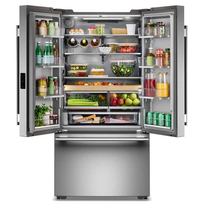 Réfrigérateur KitchenAid de profondeur comptoir à portes françaises avec distributeur d’eau interne - acier inoxydable - KRFC336SPS