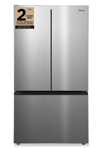  Réfrigérateur Midea de 31,7 pi³ et de 35,8 po à portes françaises - acier inoxydable - MRF32I6BST
