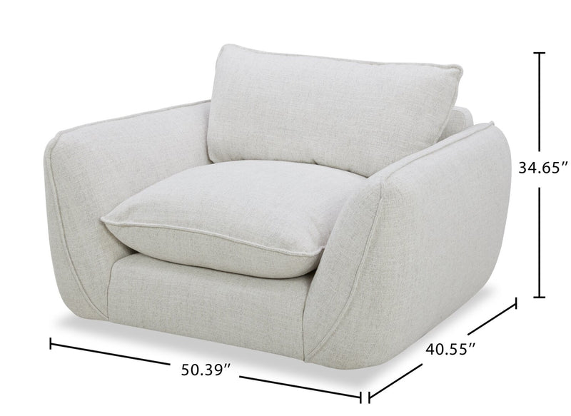 Fauteuil pivotant Monaco - blé