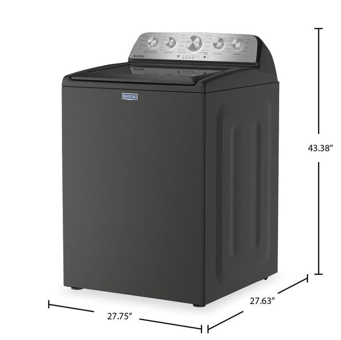 Laveuse Maytag à chargement par le haut de 5,5 pi3 avec turbine et option Animal Pet Pro - noir volcan - MTW5600RU