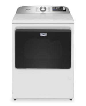 Sécheuse à gaz Maytag de 7,4 pi3 avec détection d’humidité avancée - blanche - MGD6205RW