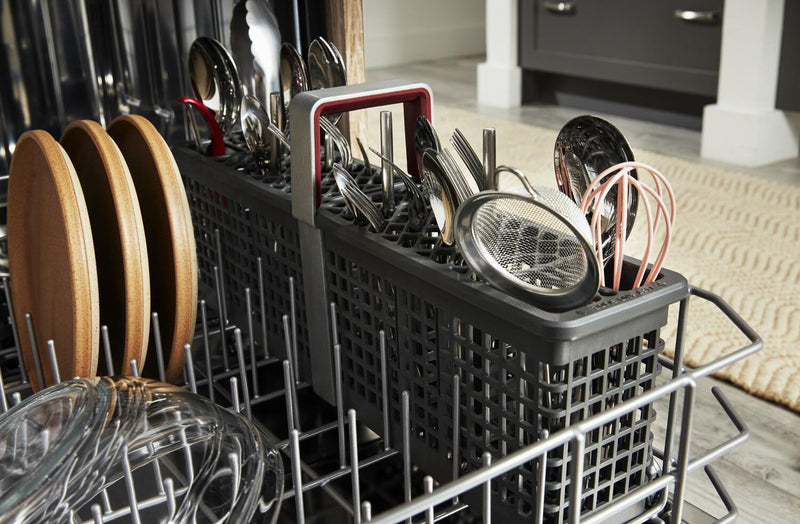 Lave-vaisselle KitchenAid de 24 po et de 44 dBA avec troisième panier 360° Max JetsMC - minerai noir - KDPS624SBE 