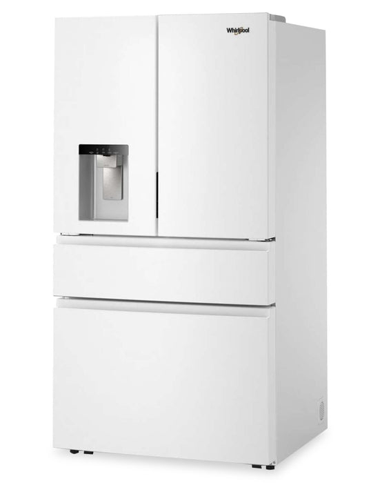 Réfrigérateur Whirlpool de 36 po et de 29 pi3 à portes françaises - blanc - WRMF3536SW