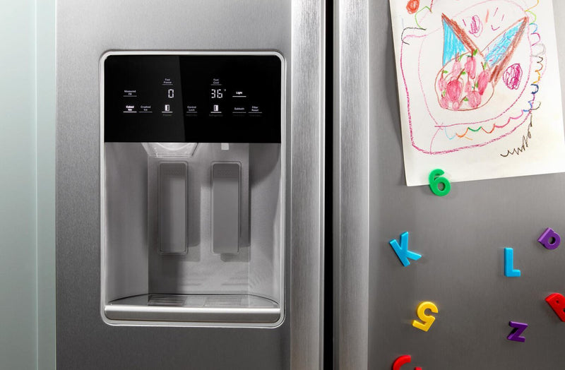 Réfrigérateur Whirlpool de 28,7 pi³ et de 36 po à compartiments juxtaposés - acier inoxydable résistant aux traces de doigts - WRSF5536RZ