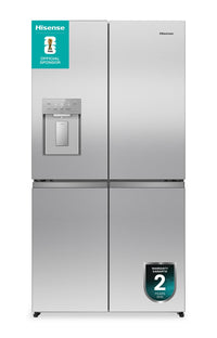 Réfrigérateur Hisense de 22,5 pi3 et de 36 po de profondeur comptoir à 4 portes françaises - acier inoxydable - RQ23G4FSEI